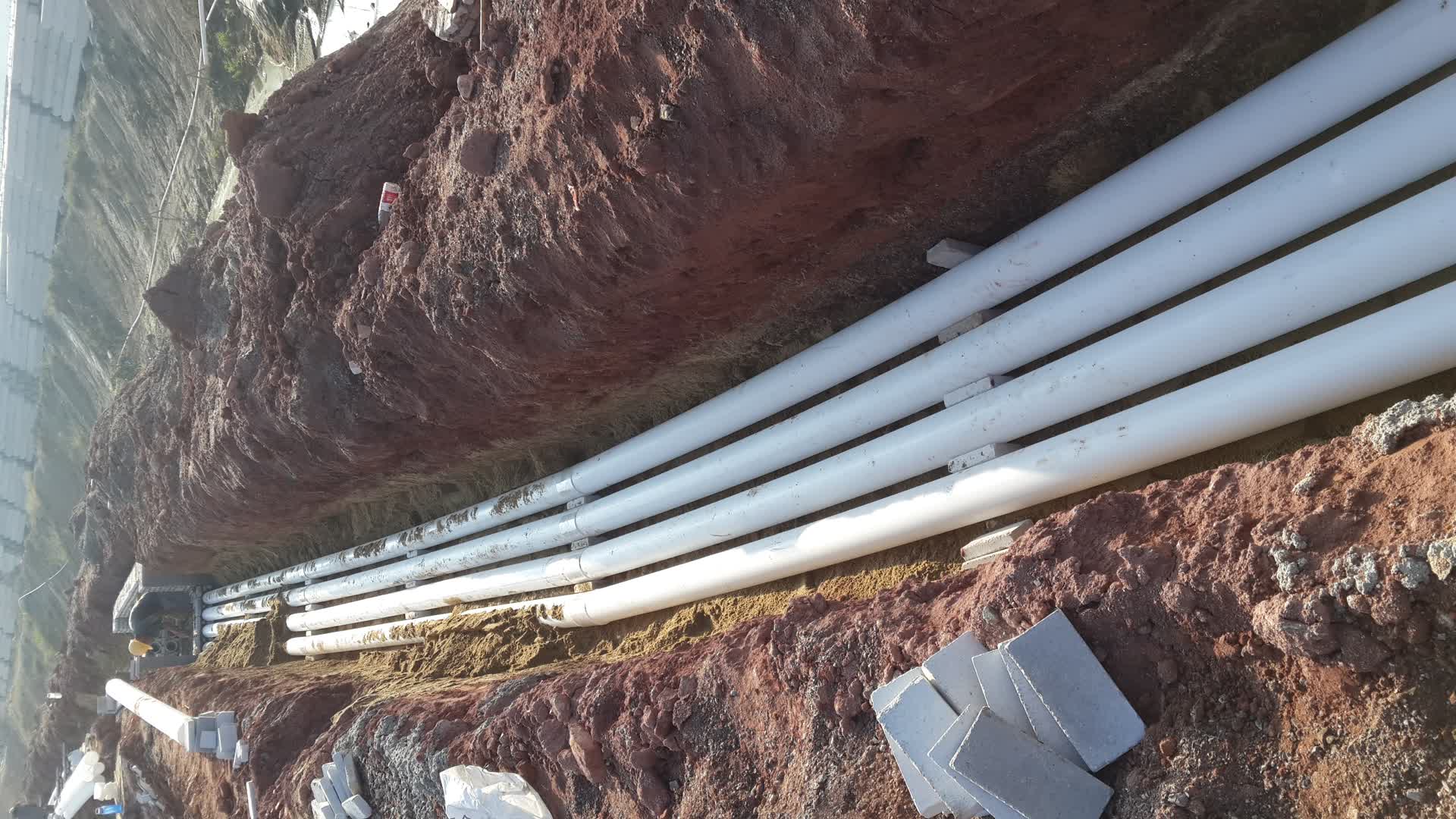 HDPE電力管施工現場